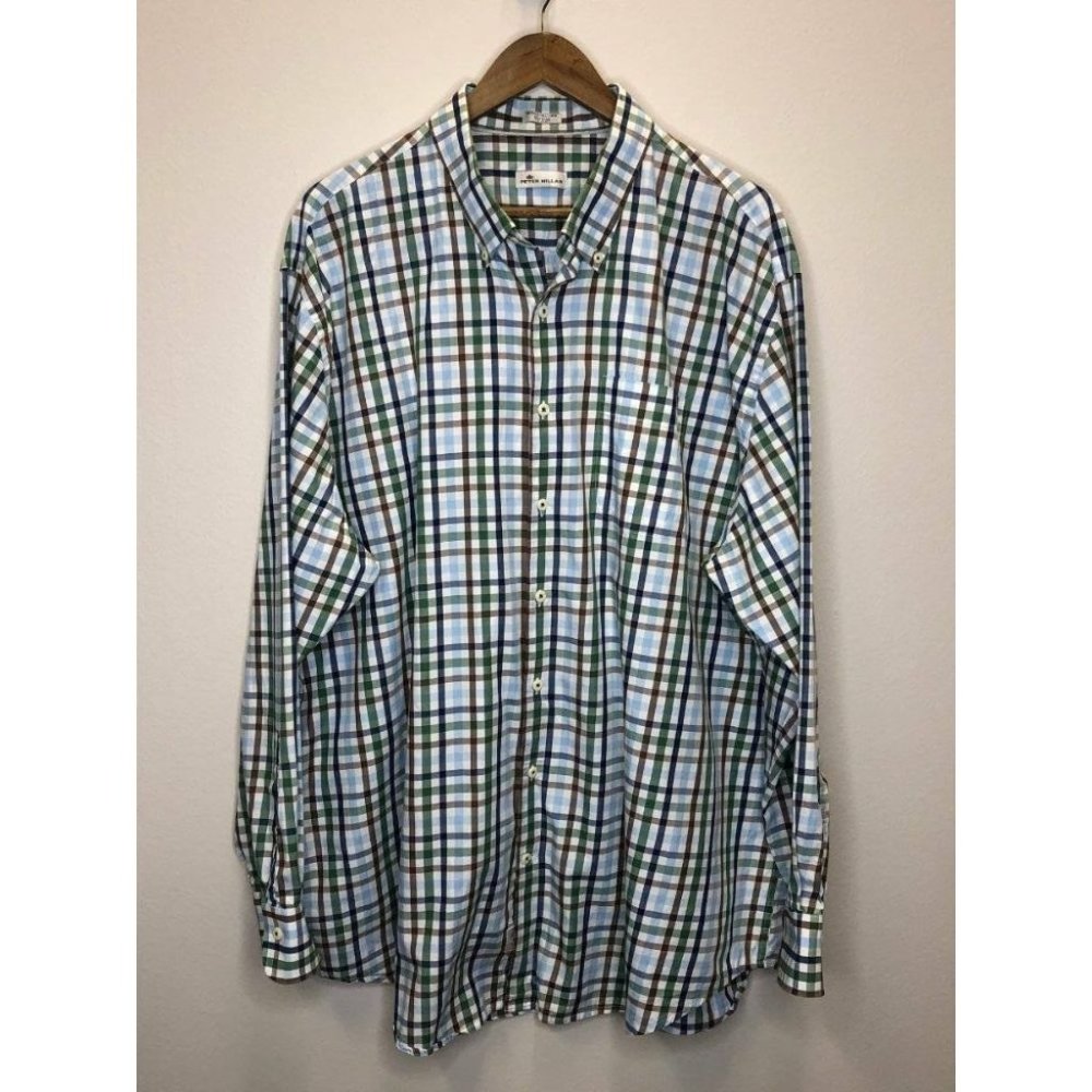 Peter Millar Men's Cotton Casual Oxford Shirt 2XL